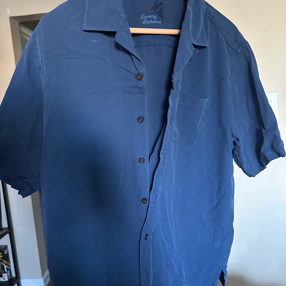 Tommy Bahama Men's Navy Button Down Shirt